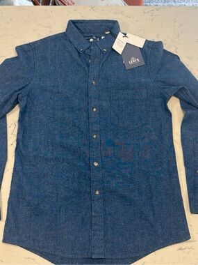 Levi's RARE Galactic Look JAPANESE Button Down Shirt Blue Long Sleeve